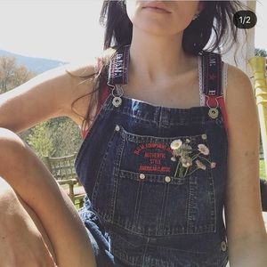 90s BUM short overalls